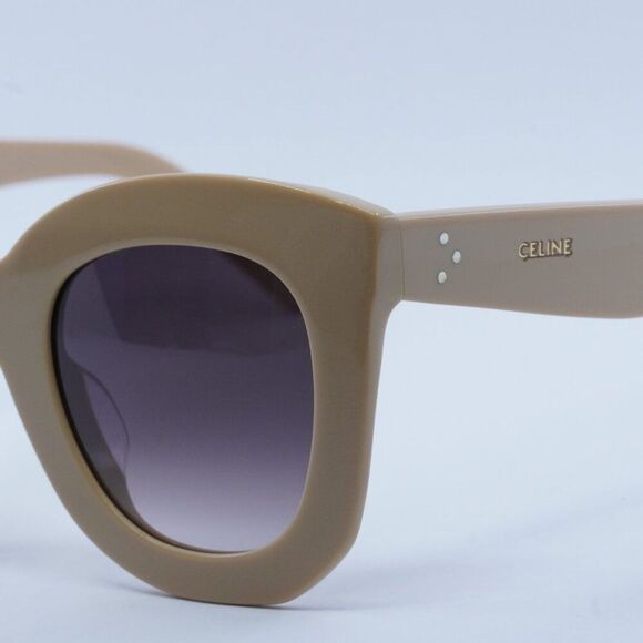 NEW CELINE CL4005FN 57Z BEIGE/SMOKE SUNGLASSES - Picture 3 of 11